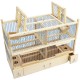 Jaula trampa madera con doble reclamo cage trap