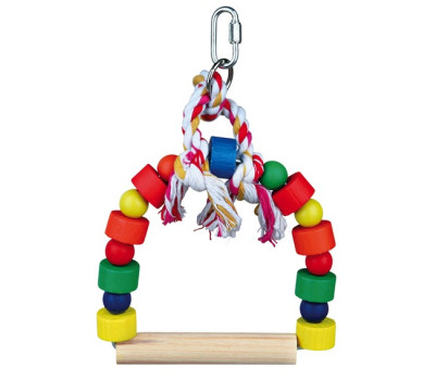 Columpio arco coloreado tacos madera 13 X 19 cm