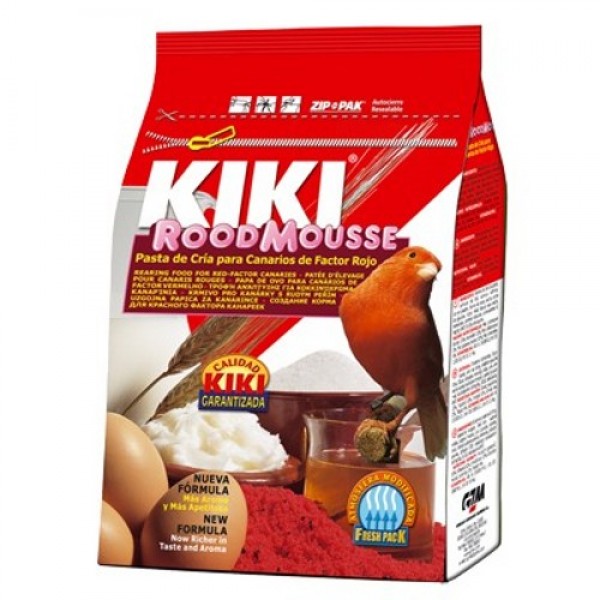 KIKI Pasta de cría y mantenimiento roja con pigmento 1 kg